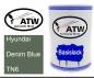 Preview: Hyundai, Denim Blue, TN6: 500ml Lackdose, von ATW Autoteile West.